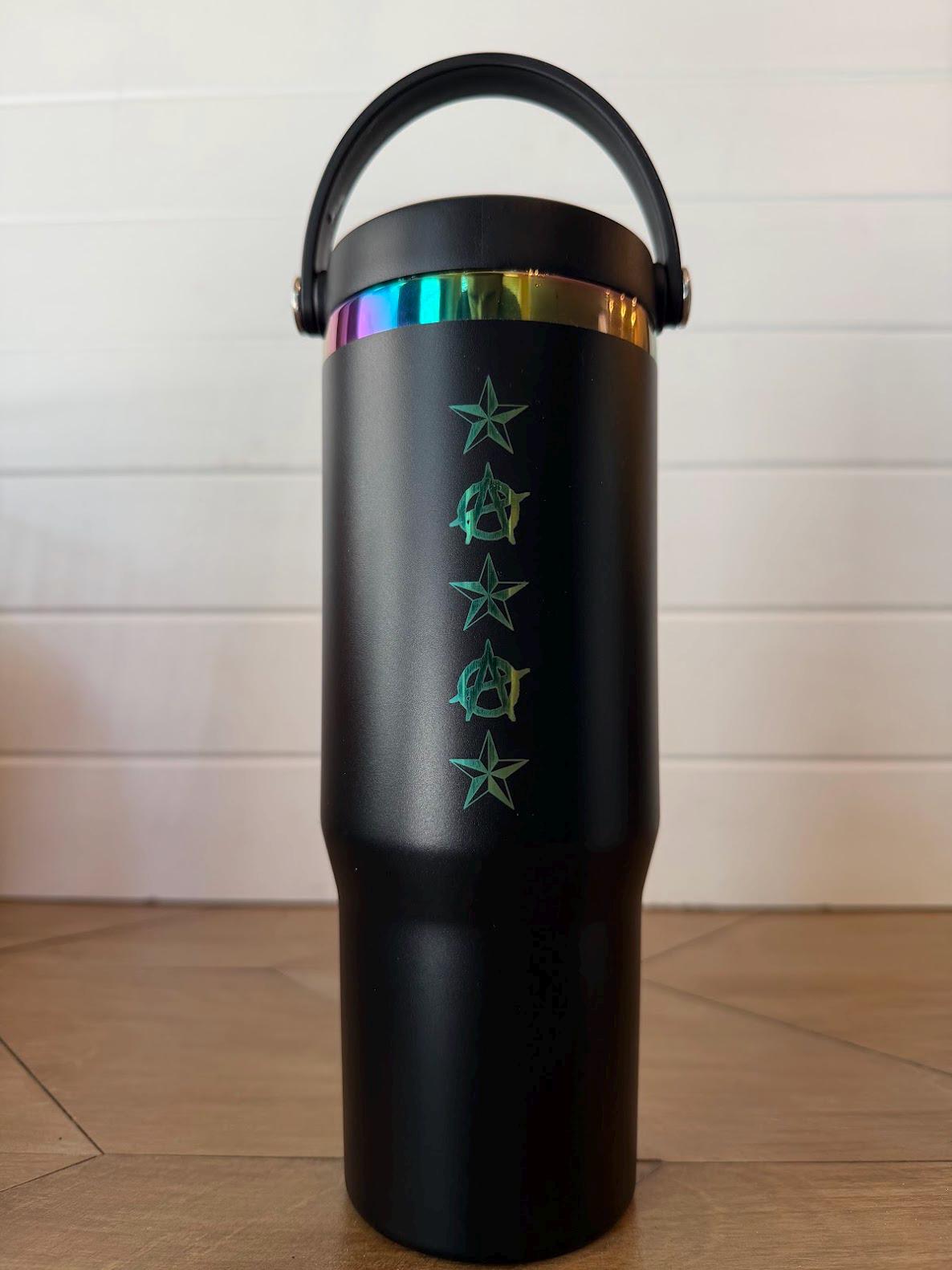 Viva La Revolucion, Carl 30 oz. Tumbler | Princess Donut Cup | Dungeon Crawler Carl 30oz Rainbow Stainless Steel | Black or White