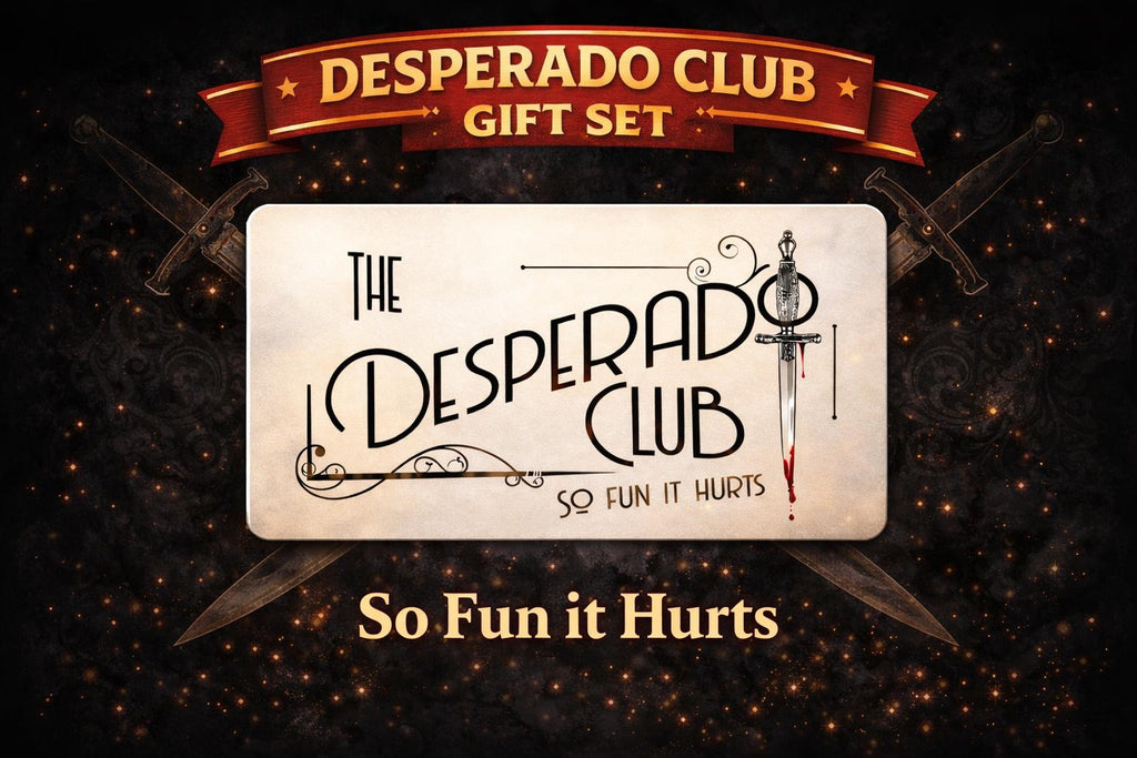 Desperado Club Gift Set – Dungeon Crawler Carl Inspired Tumbler, Pin, Keychain