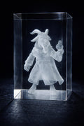 Prepotente Glass Engraved Cube – 3D Internal Laser Engraving | Dungeon Crawler Carl Collectible