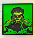 Incredible Hulk Layered Wood Wall Art | Marvel Inspired Decor | Hand Painted Laser Cut Sign | 3D Wood Art | Comic Book Wall Decor