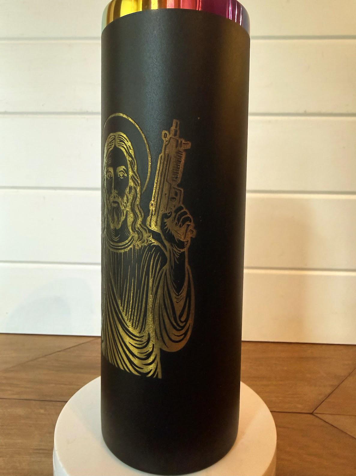 HeyZoos, Uzi Jesus - Dungeon Crawler Carl - 20oz Slim Tumbler