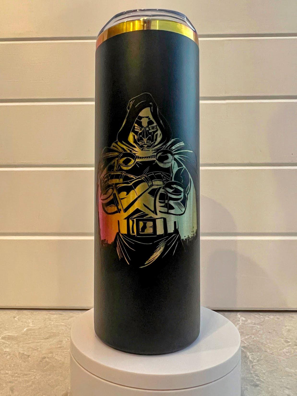 Doctor Doom - Engraved Tumbler - 20oz Slim