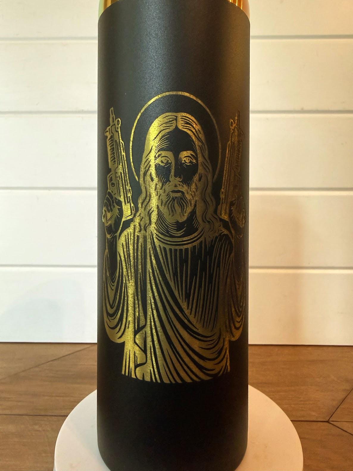 HeyZoos, Uzi Jesus - Dungeon Crawler Carl - 20oz Slim Tumbler