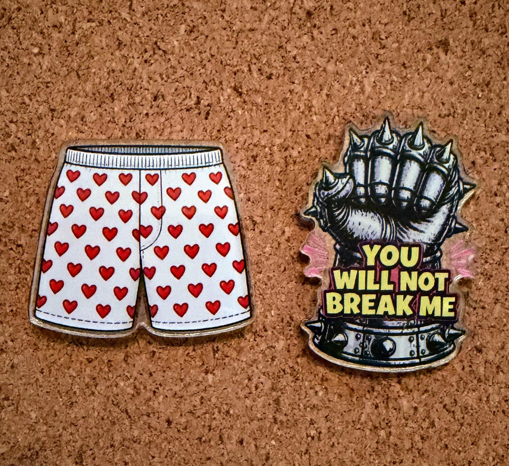 Dungeon Crawler Carl Acrylic Pins | Princess Donut, Mongo, Prepotente Designs (24 Designs)