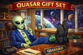 Dungeon Crawler Carl Quasar Gift Set – Alien Attorney Tumbler, Pin, Keychain