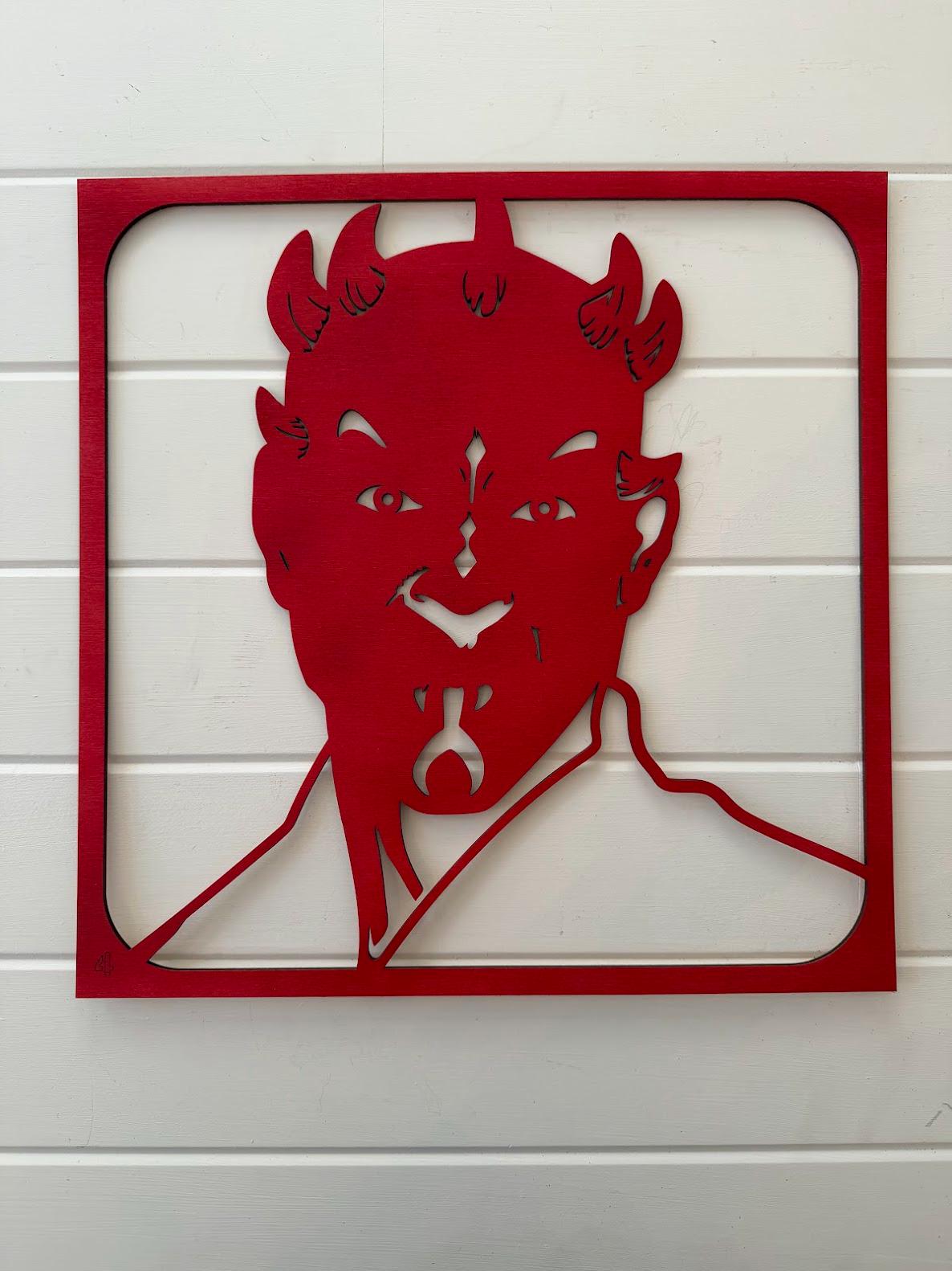 Darth Maul Layered Wood Wall Art | Star Wars Inspired Decor | 3D Laser Cut Framed Sign | Sith Wall Art | Nerd Room Decor