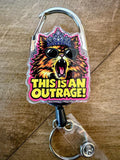 Dungeon Crawler Carl Inspired Badge Reel | Nurse ID Holder | Princess Donut, Mongo Is Appalled, Desperado Club | Retractable Badge Clip