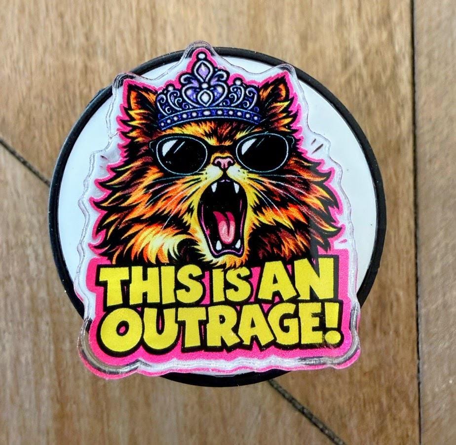 Dungeon Crawler Carl Phone Grip | Acrylic Pop Socket | Nerdy Phone Holder | Gamer Phone Stand | Geek Gift | DCC Collection