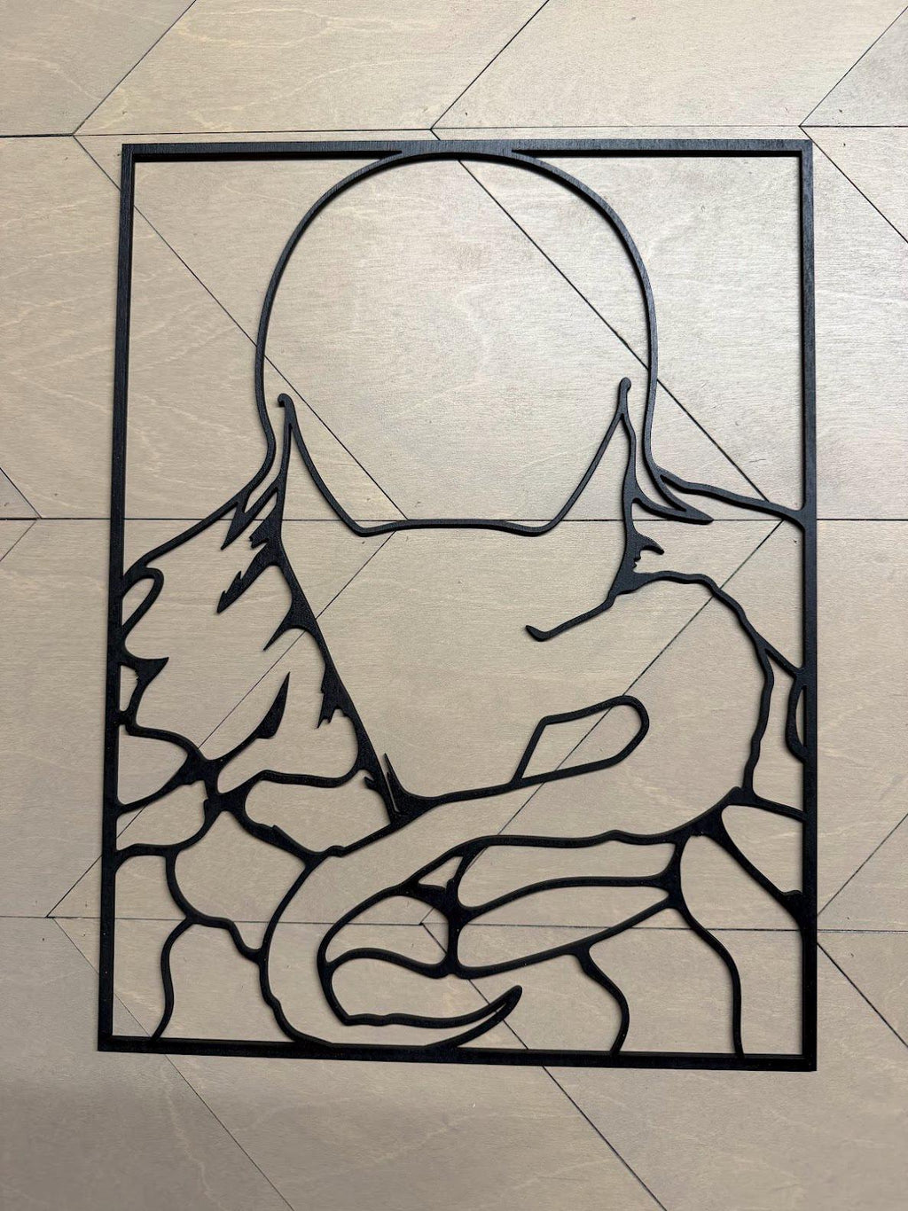 Venom Layered Wood Wall Art | 3D Laser Cut Marvel Decor | Symbiote Supervillain Sign | Handmade Comic Wall Hanging