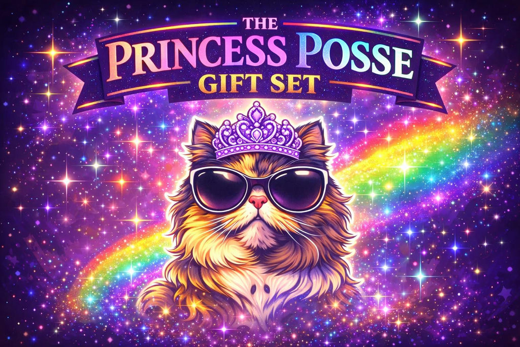 Princess Posse Gift Set – Dungeon Crawler Carl Inspired Tumbler, Pin, Keychain