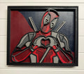Deadpool Layered Wood Wall Art | 3D Laser Cut Marvel Decor | Funny Antihero Sign | Handmade Comic Wall Hanging