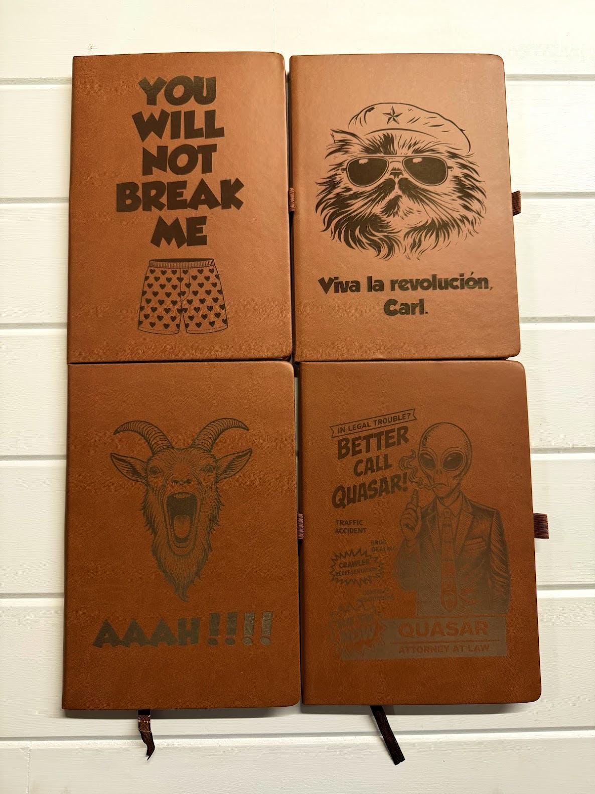 Dungeon Crawler Carl A5 Journal | Engraved Hard Cover Notebook