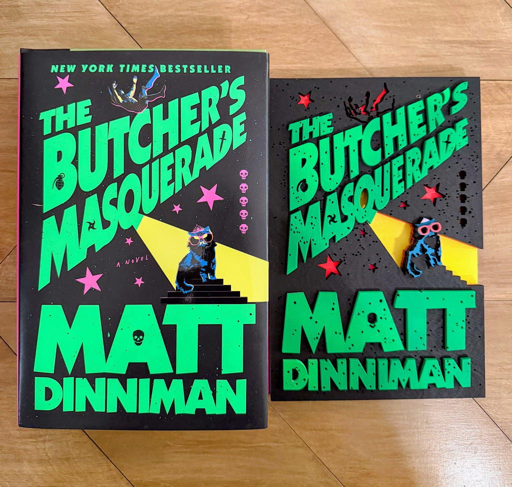 The Butcher's Masquerade Cover Wall Art | Book 5 Decor | Layered Wood Sign | 3D Laser Cut Birch | Nerdy Gift | LitRPG