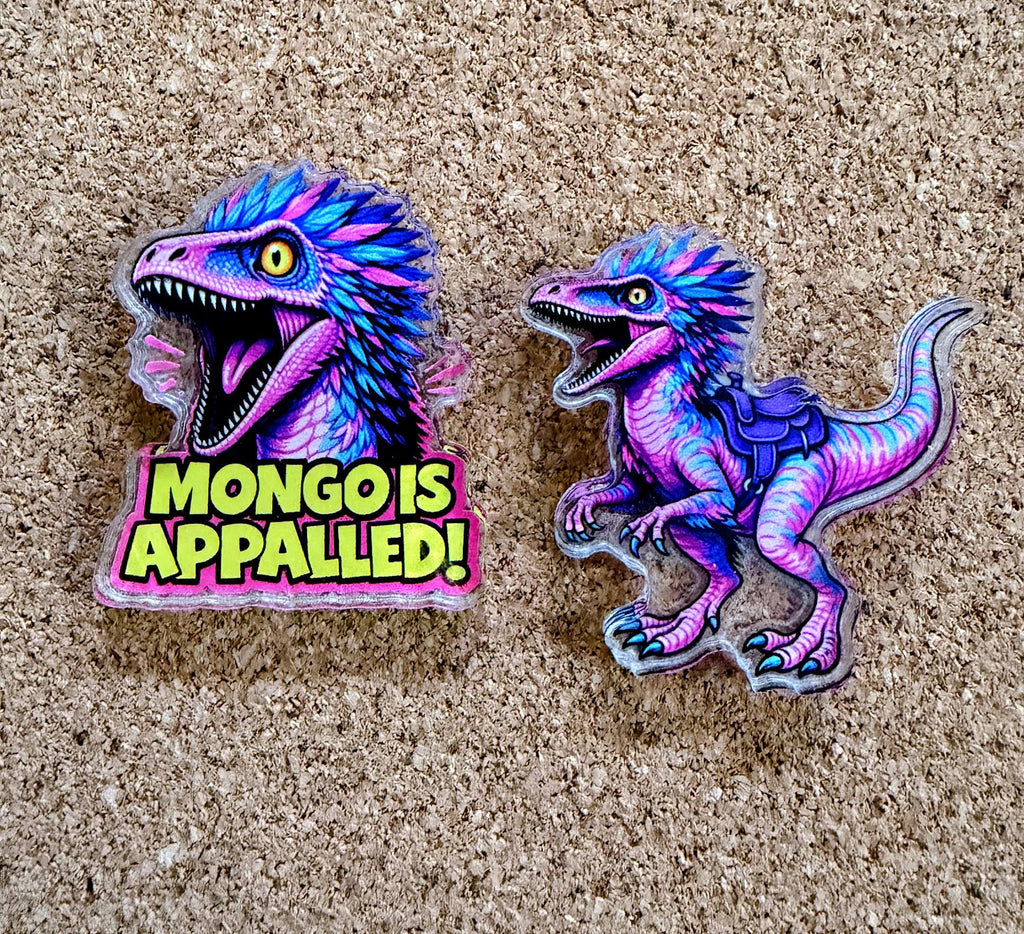 Dungeon Crawler Carl Acrylic Pins | Princess Donut, Mongo, Prepotente Designs (24 Designs)
