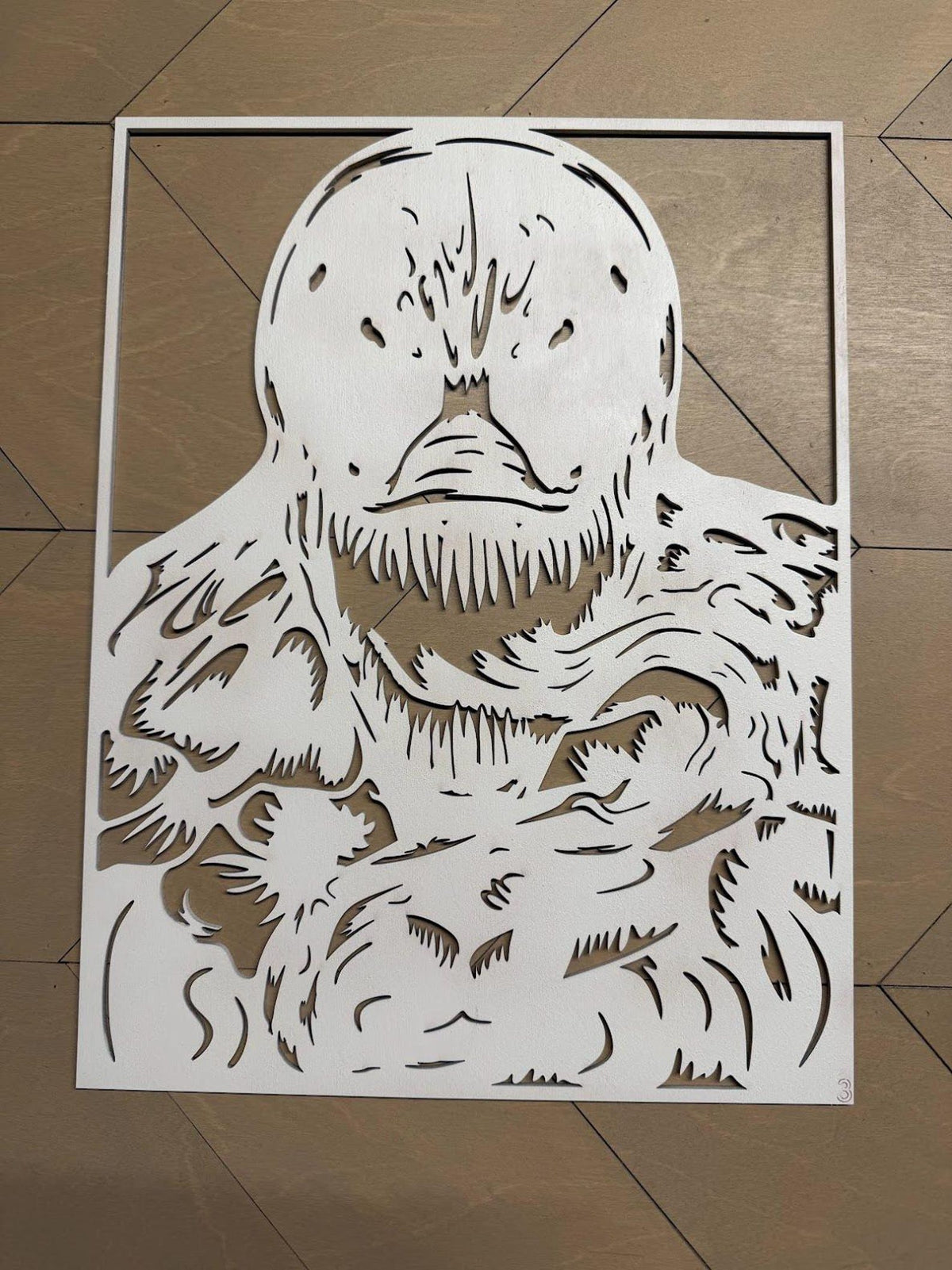 Venom Layered Wood Wall Art | 3D Laser Cut Marvel Decor | Symbiote Supervillain Sign | Handmade Comic Wall Hanging
