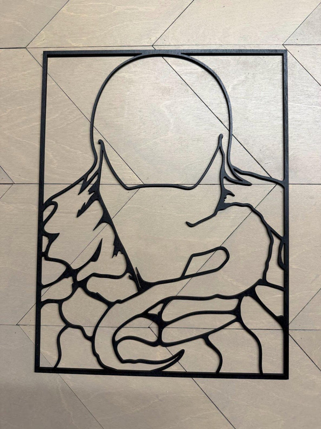 Venom Layered Wood Wall Art | 3D Laser Cut Marvel Decor | Symbiote Supervillain Sign | Handmade Comic Wall Hanging