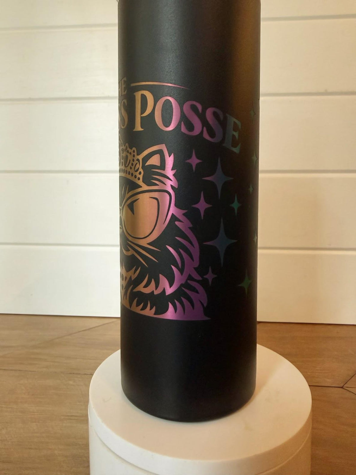 Princess Posse Tumbler | Dungeon Crawler Carl Princess Donut | 20oz or 30oz Rainbow Engraved Cup | Black or White