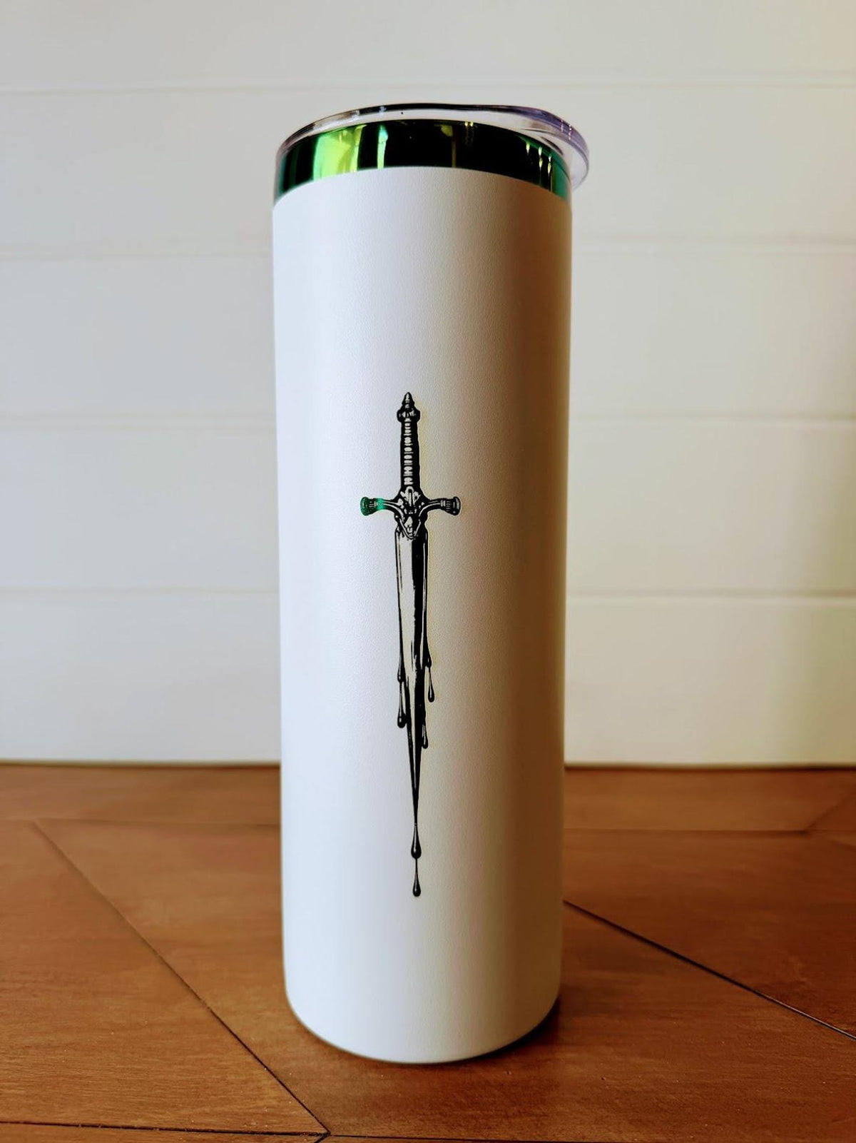 Desperado Club Tumbler | Dungeon Crawler Carl Dagger Design | 20oz or 30oz Rainbow Engraved Cup | Black or White