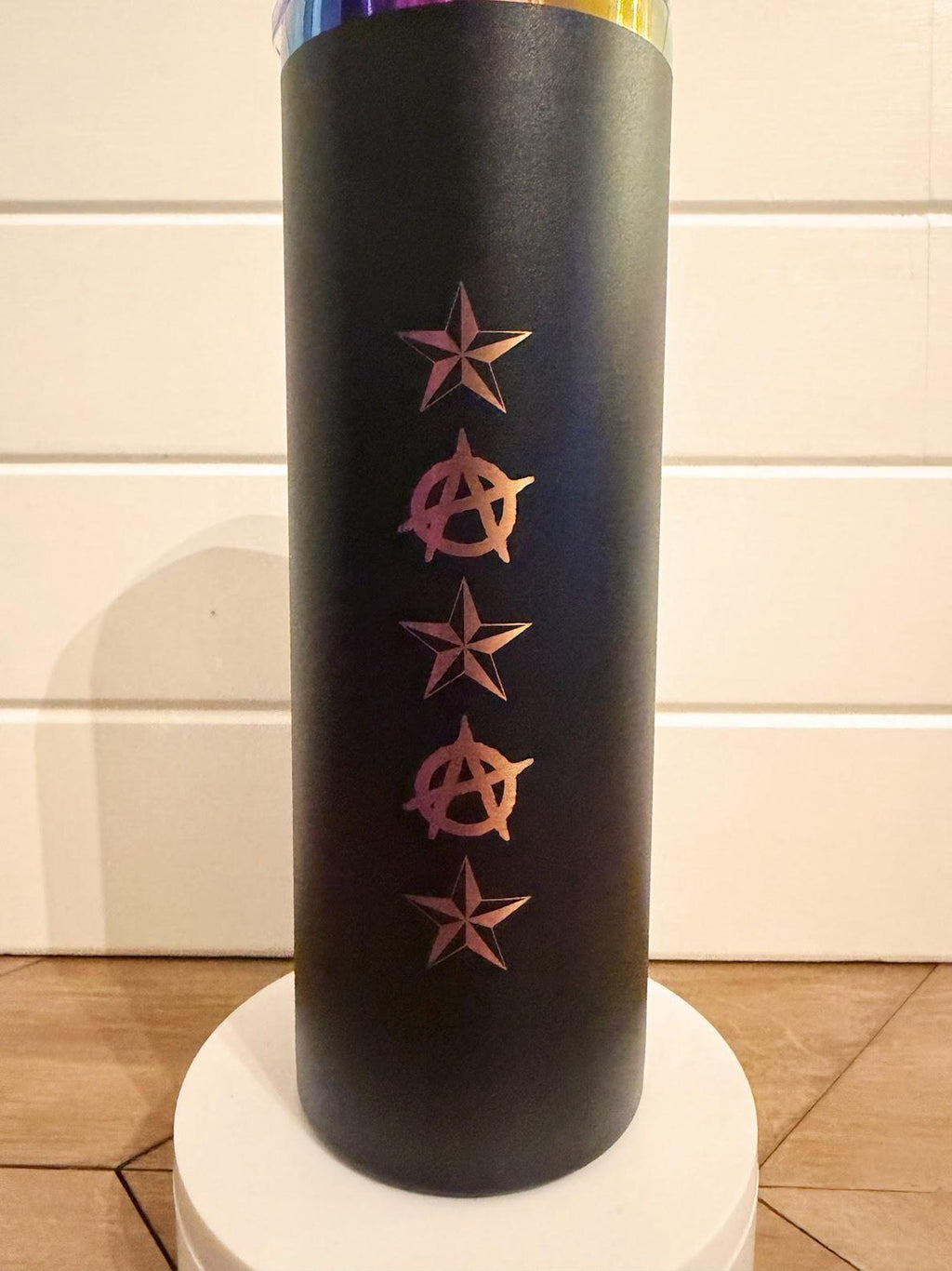 Viva La Revolucion, Carl - Dungeon Crawler Carl Tumbler | 20oz or 30oz | Princess Donut Rainbow Stainless Steel | Black or White