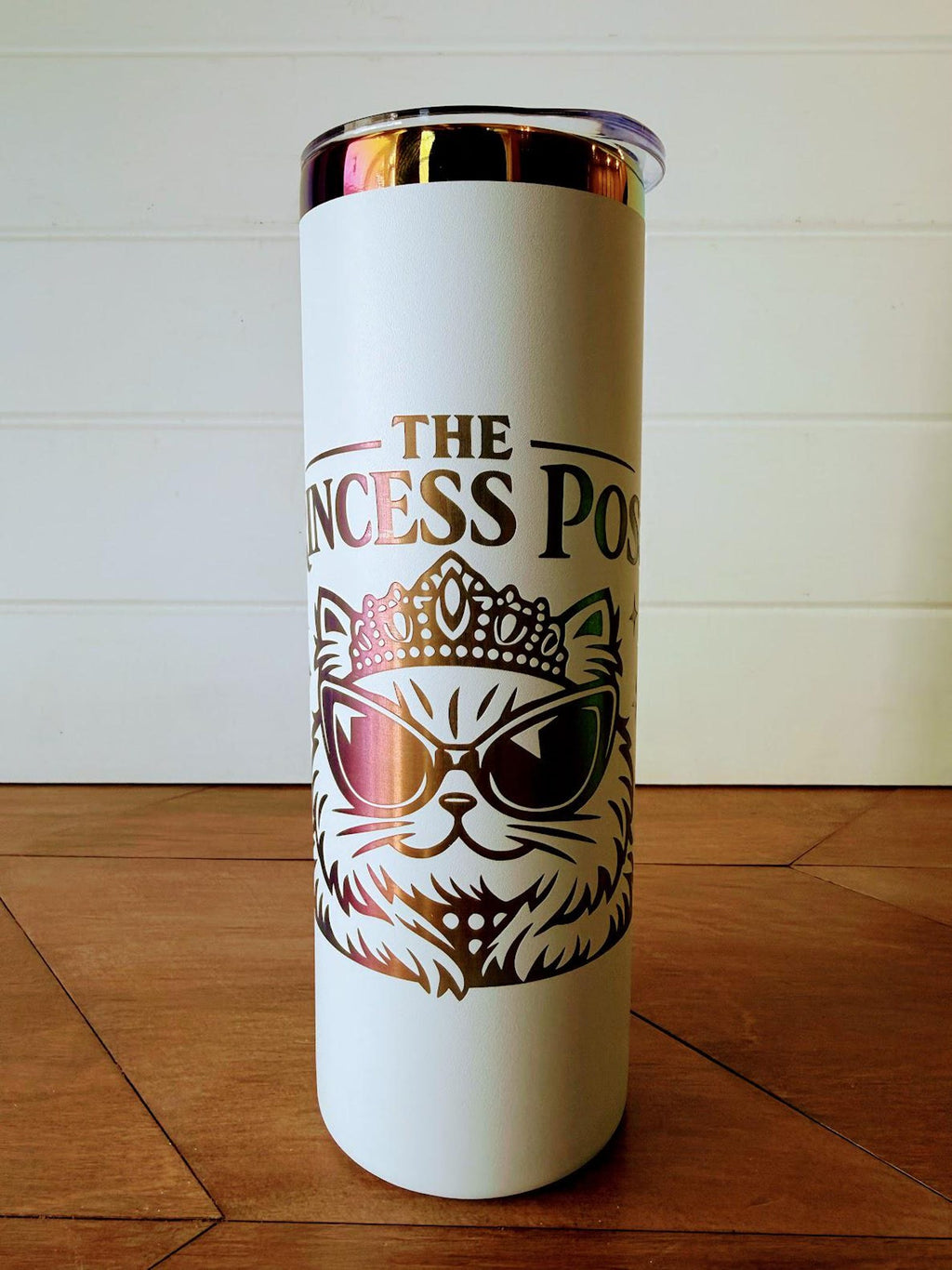 Princess Posse Tumbler | Dungeon Crawler Carl Princess Donut | 20oz or 30oz Rainbow Engraved Cup | Black or White