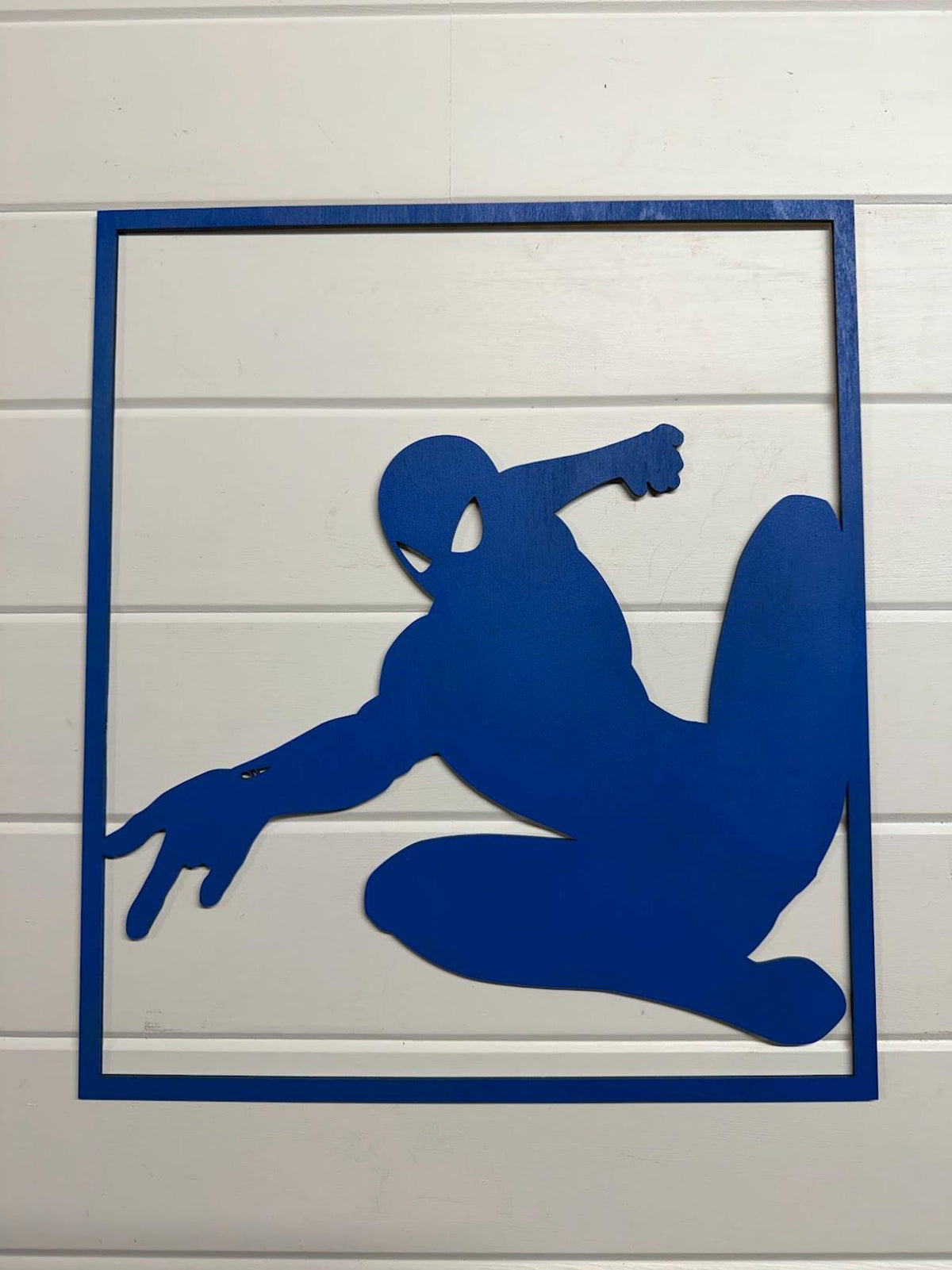 Spider-Man Layered Wood Wall Art | 3D Laser Cut Superhero Decor | Comic Style Spidey Sign | Handmade Marvel Inspired Wall Hanging
