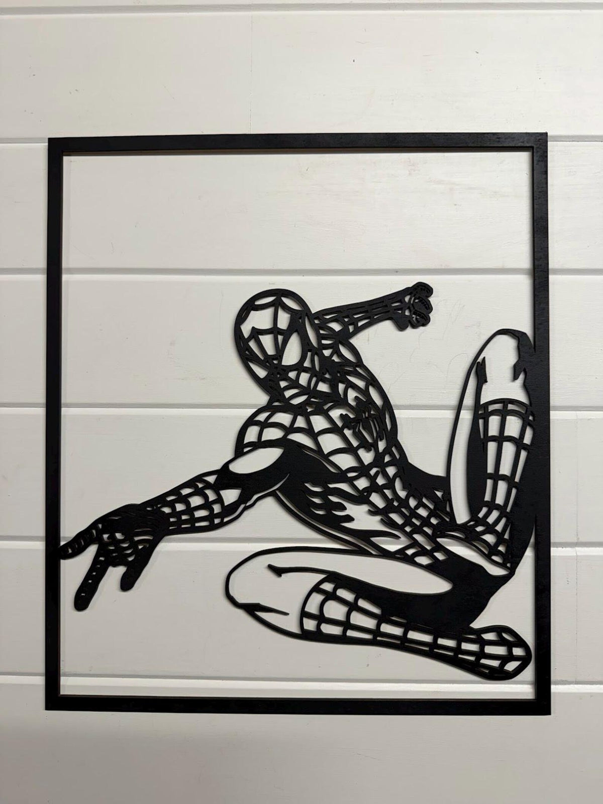 Spider-Man Layered Wood Wall Art | 3D Laser Cut Superhero Decor | Comic Style Spidey Sign | Handmade Marvel Inspired Wall Hanging