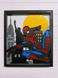 Spider-Man Layered Wood Wall Art | 3D Laser Cut Superhero Decor | Comic Style Spidey Sign | Handmade Marvel Inspired Wall Hanging