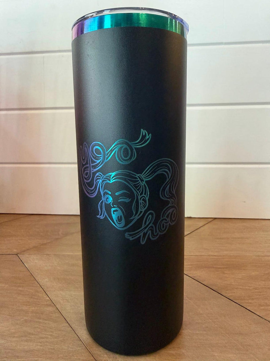 Samantha "IWKYM / Yoo Hoo" Tumbler | Dungeon Crawler Carl | 20oz or 30oz Rainbow Engraved Cup | Black or White