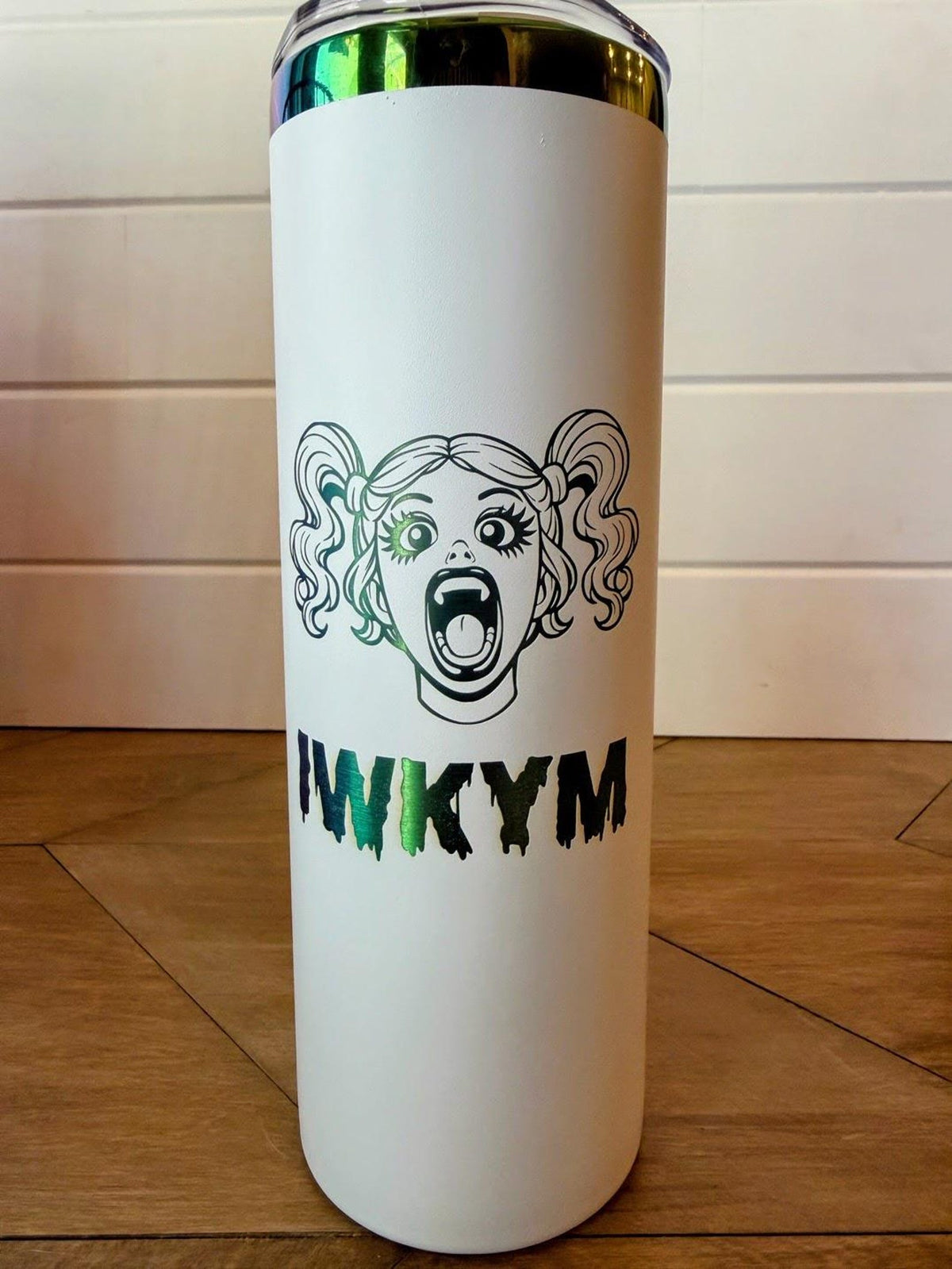 Samantha "IWKYM / Yoo Hoo" Tumbler | Dungeon Crawler Carl | 20oz or 30oz Rainbow Engraved Cup | Black or White