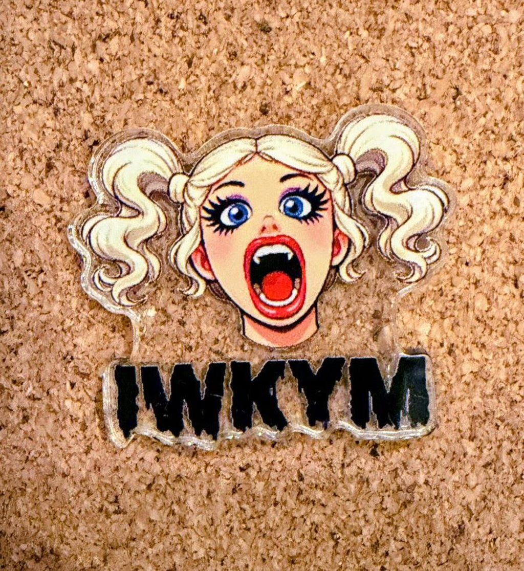 Samantha - IWKYM - Gift Set – Dungeon Crawler Carl Inspired | Samantha Tumbler, Acrylic Pin & Keychain | Nerd Gift Set