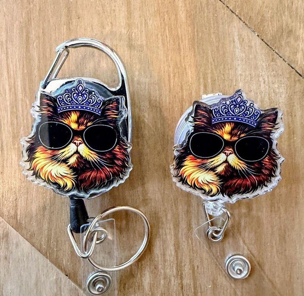 Dungeon Crawler Carl Inspired Badge Reel | Nurse ID Holder | Princess Donut, Mongo Is Appalled, Desperado Club | Retractable Badge Clip