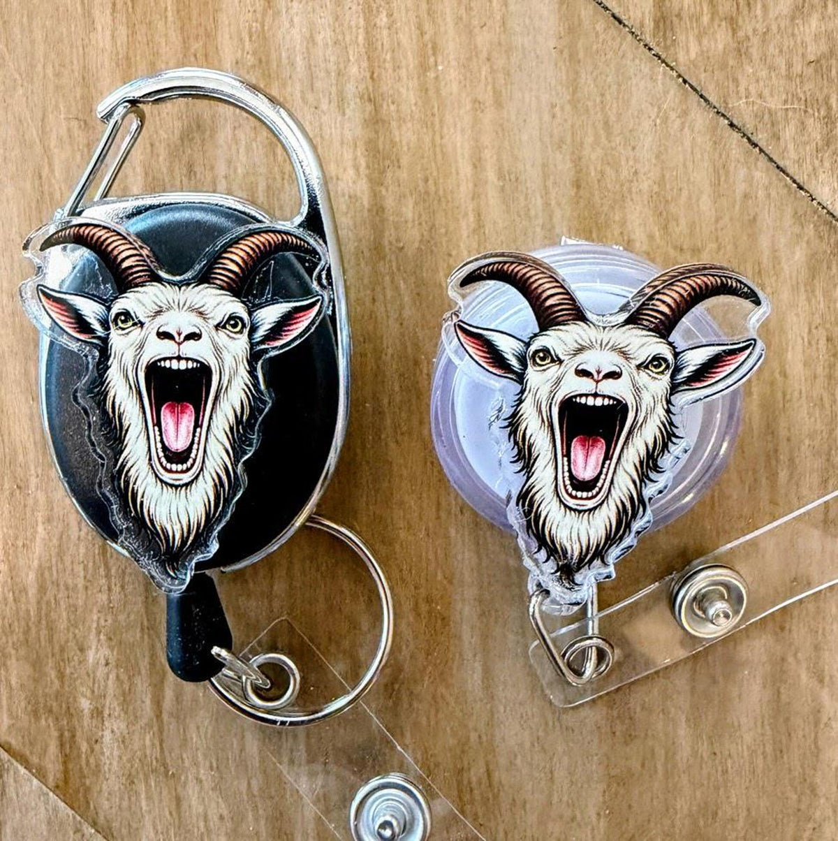 Dungeon Crawler Carl Inspired Badge Reel | Nurse ID Holder | Princess Donut, Mongo Is Appalled, Desperado Club | Retractable Badge Clip