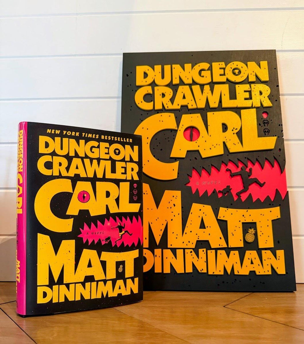 Dungeon Crawler Carl Book Cover Wall Art | Book 1 Decor | Layered Wood Sign | 3D Laser Cut Birch | Nerdy Gift | LitRPG