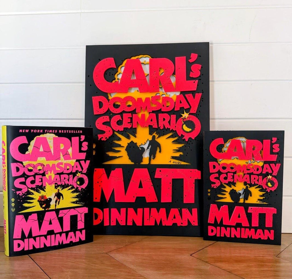 Carl's Doomsday Scenario Book Cover Wall Art | Book 2 Decor | Layered Wood Sign | 3D Laser Cut Birch | Nerdy Gift | LitRPG