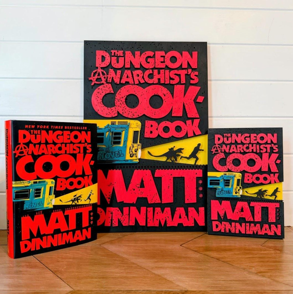 The Dungeon Anarchist's Cookbook Cover Wall Art | Book 3 Decor | Layered Wood Sign | 3D Laser Cut Birch | Nerdy Gift | LitRPG
