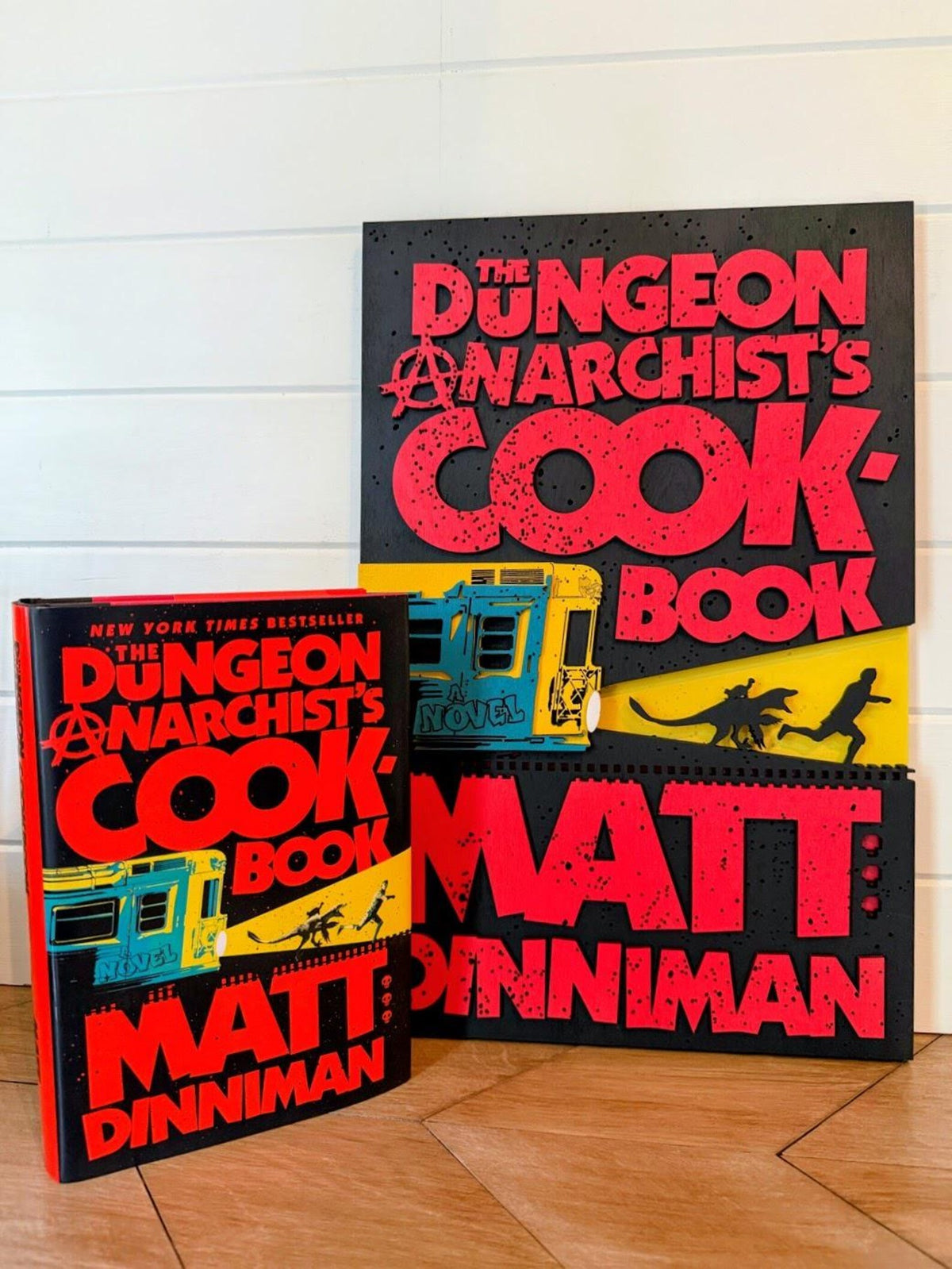The Dungeon Anarchist's Cookbook Cover Wall Art | Book 3 Decor | Layered Wood Sign | 3D Laser Cut Birch | Nerdy Gift | LitRPG