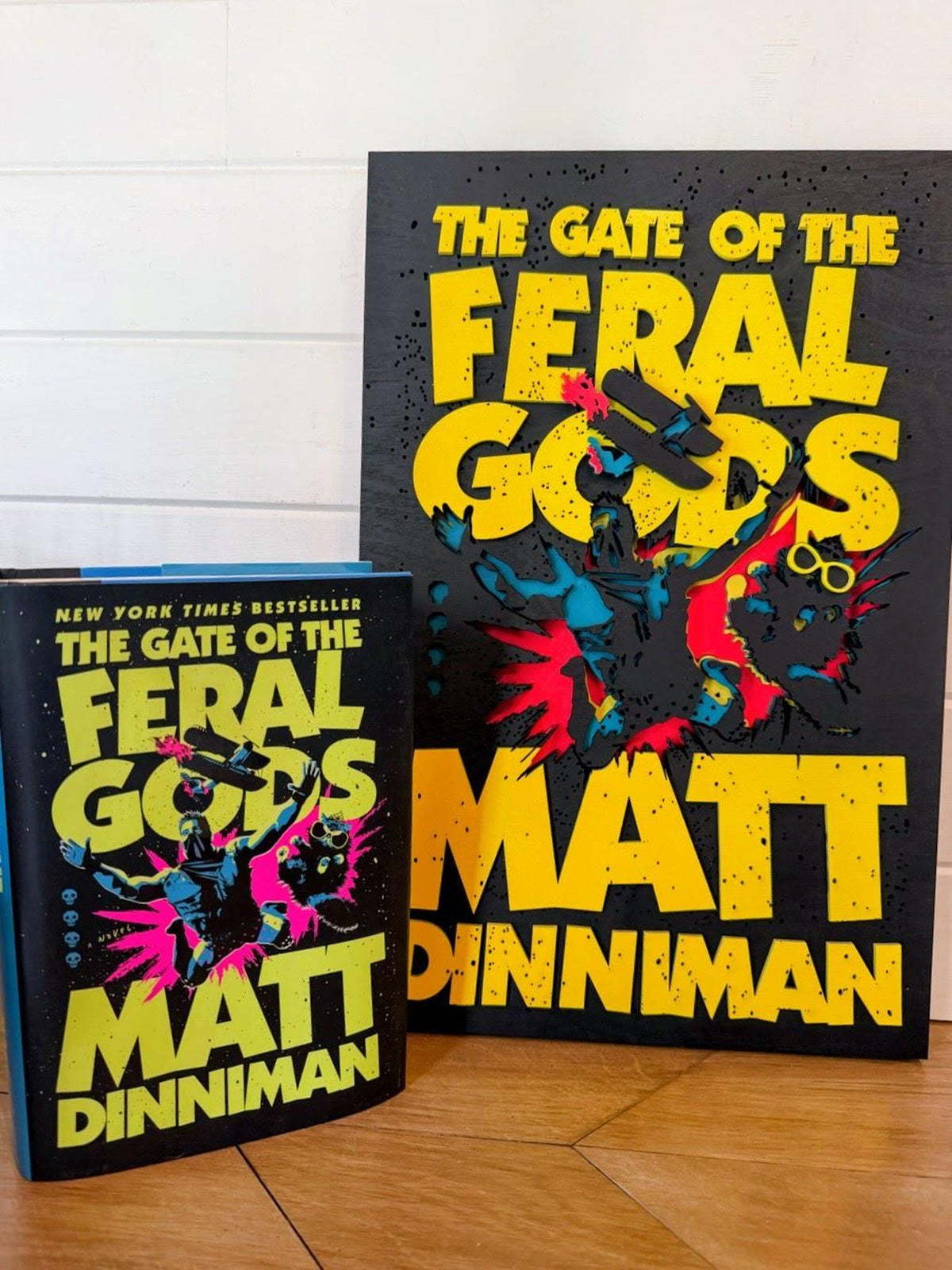 The Gate of the Feral Gods Cover Wall Art | Book 4 Decor | Layered Wood Sign | 3D Laser Cut Birch | Nerdy Gift | LitRPG
