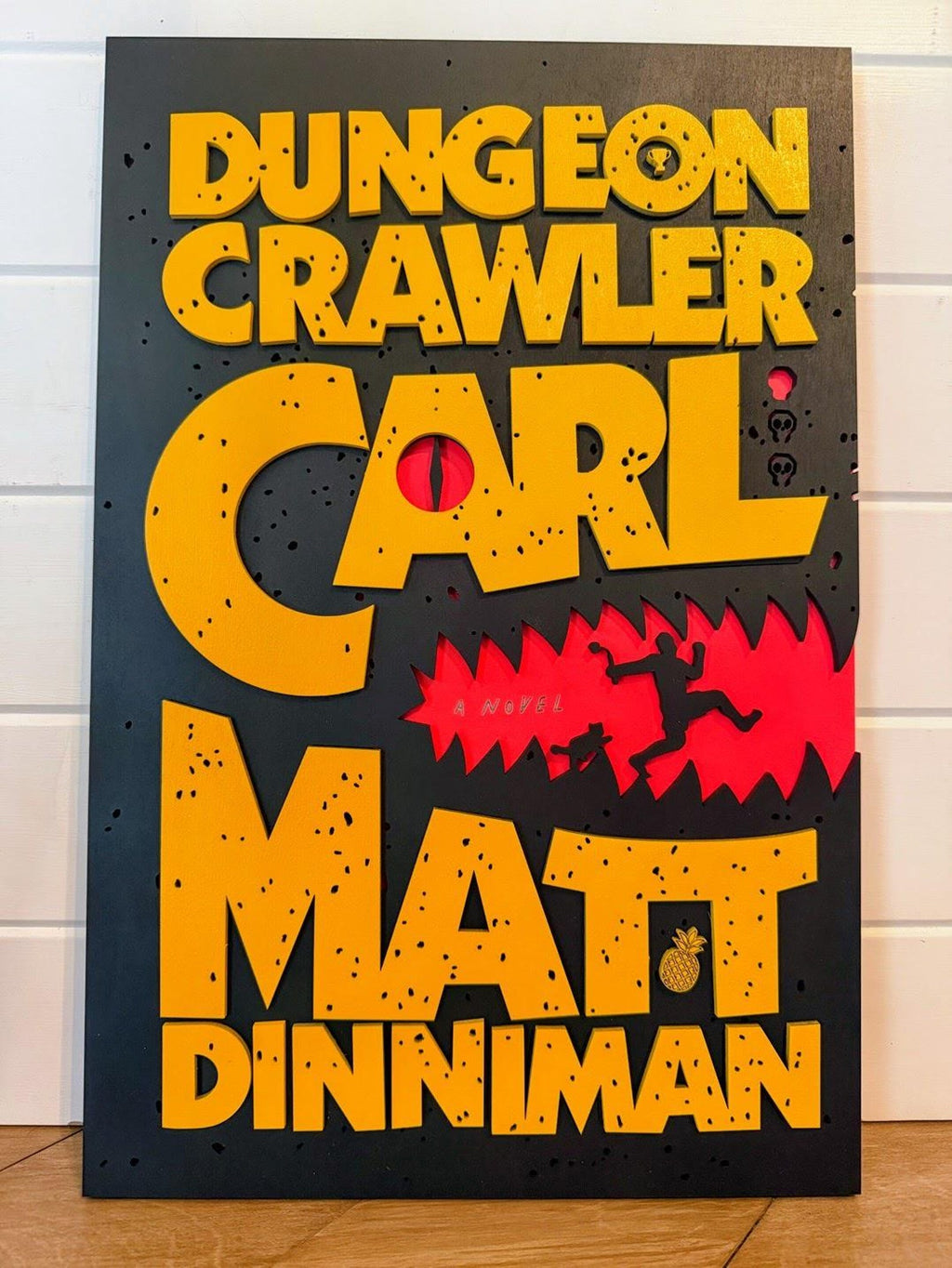 Dungeon Crawler Carl Book Cover Wall Art | Book 1 Decor | Layered Wood Sign | 3D Laser Cut Birch | Nerdy Gift | LitRPG