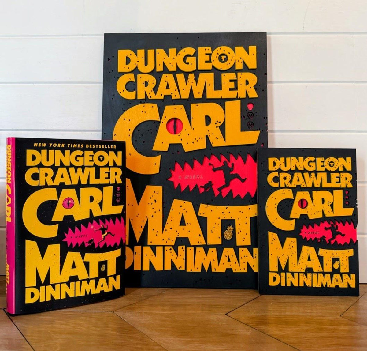Dungeon Crawler Carl Book Cover Wall Art | Book 1 Decor | Layered Wood Sign | 3D Laser Cut Birch | Nerdy Gift | LitRPG
