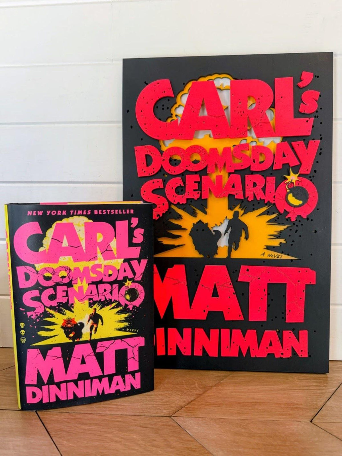 Carl's Doomsday Scenario Book Cover Wall Art | Book 2 Decor | Layered Wood Sign | 3D Laser Cut Birch | Nerdy Gift | LitRPG