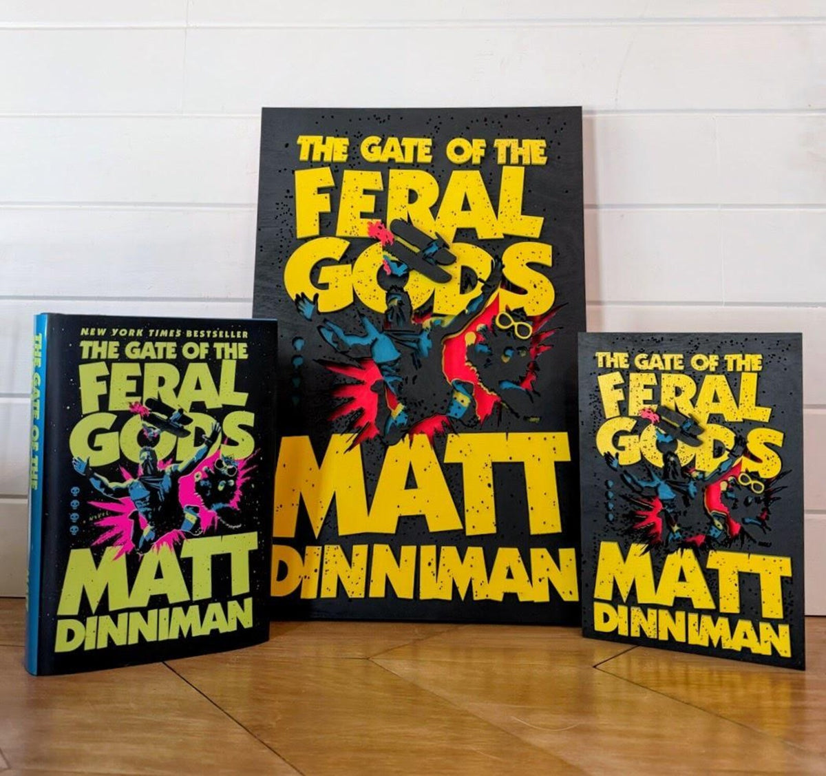 The Gate of the Feral Gods Cover Wall Art | Book 4 Decor | Layered Wood Sign | 3D Laser Cut Birch | Nerdy Gift | LitRPG