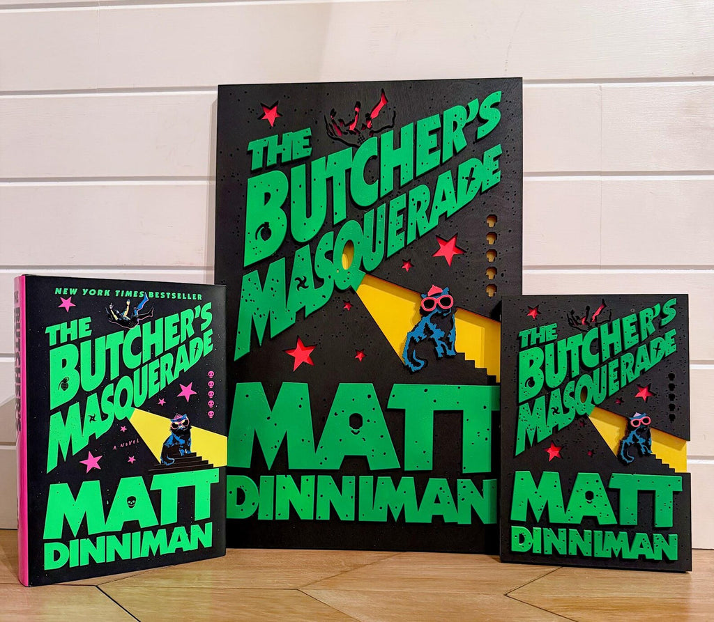 The Butcher's Masquerade Cover Wall Art | Book 5 Decor | Layered Wood Sign | 3D Laser Cut Birch | Nerdy Gift | LitRPG