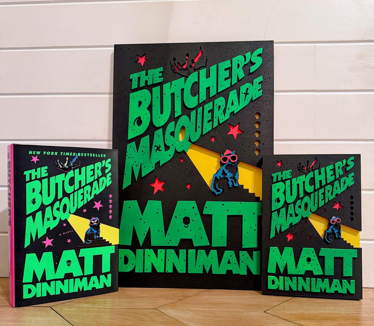 The Butcher's Masquerade Cover Wall Art | Book 5 Decor | Layered Wood Sign | 3D Laser Cut Birch | Nerdy Gift | LitRPG