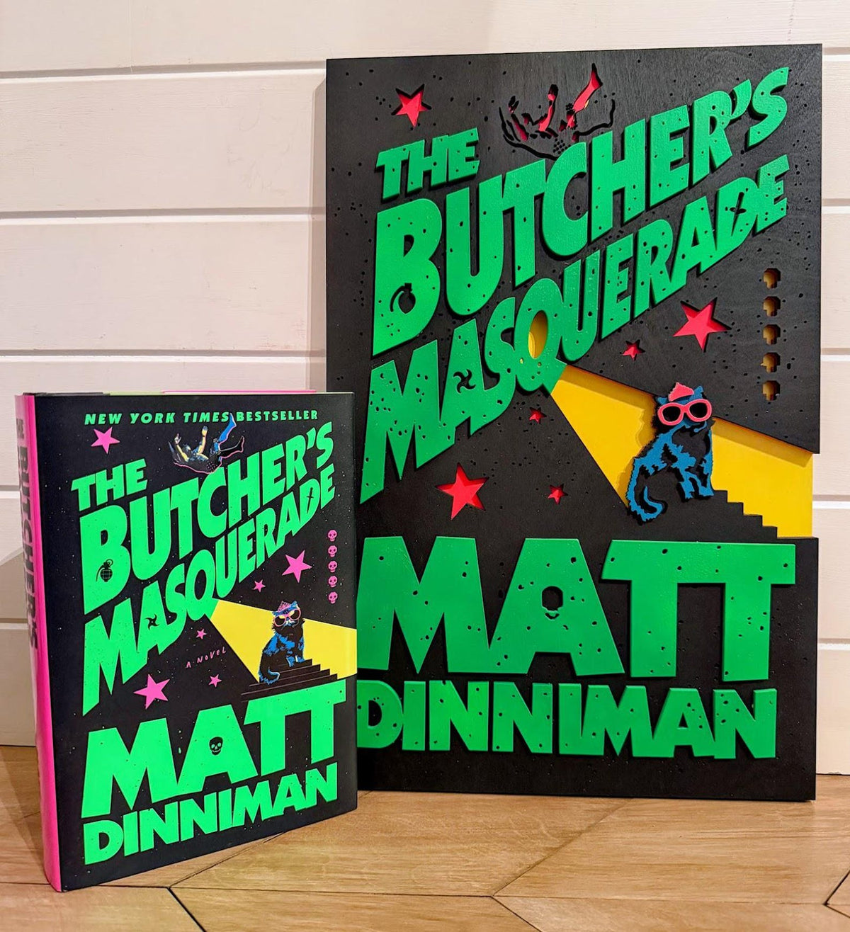 The Butcher's Masquerade Cover Wall Art | Book 5 Decor | Layered Wood Sign | 3D Laser Cut Birch | Nerdy Gift | LitRPG