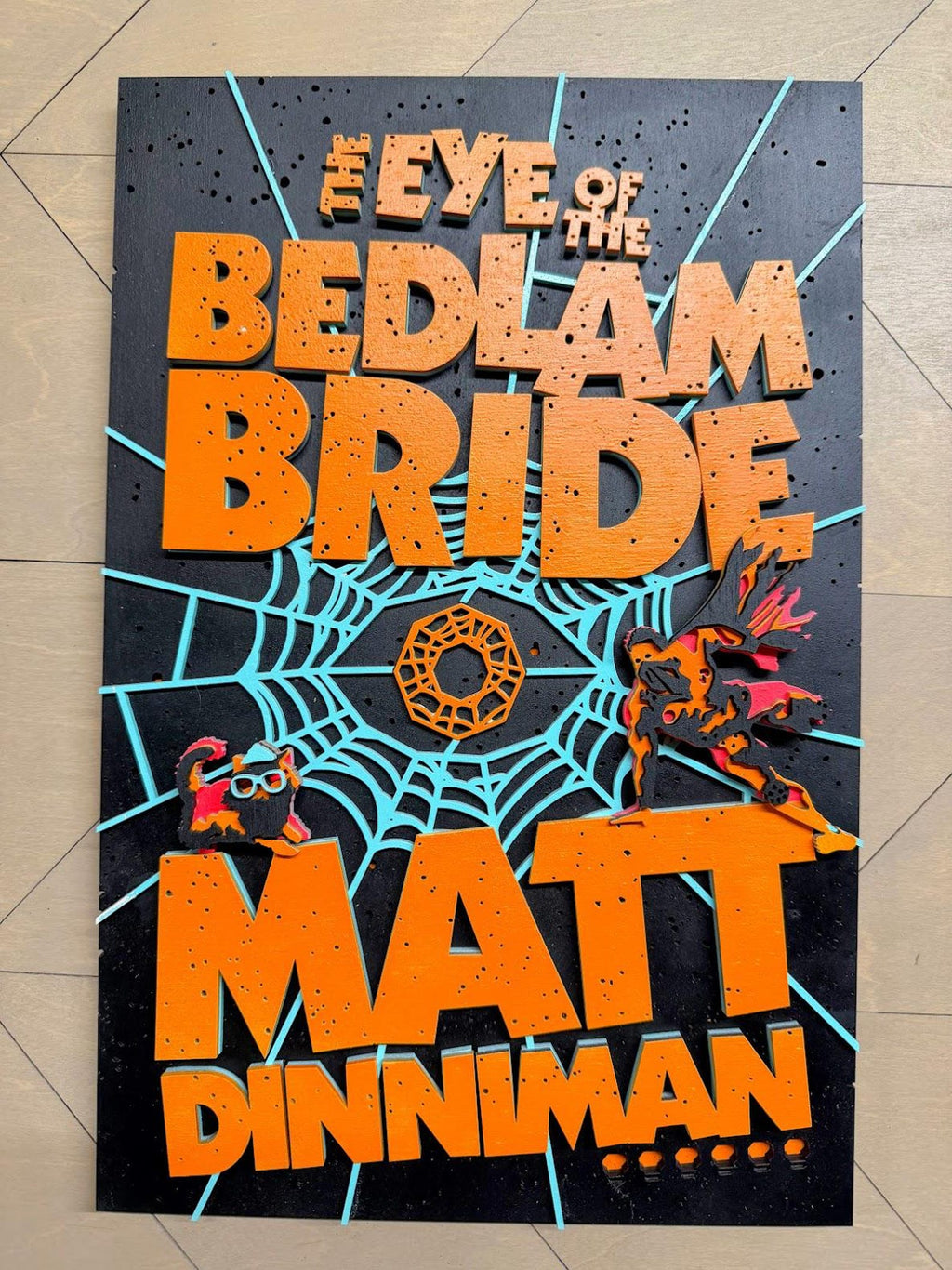 The Eye of the Bedlam Bride Cover Wall Art | Book 6 Decor | Layered Wood Sign | 3D Laser Cut Birch | Nerdy Gift | LitRPG