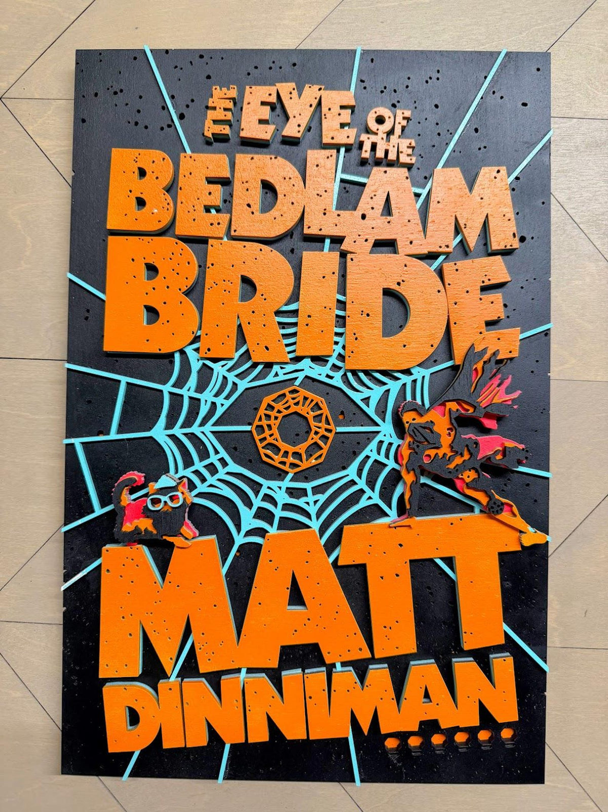 The Eye of the Bedlam Bride Cover Wall Art | Book 6 Decor | Layered Wood Sign | 3D Laser Cut Birch | Nerdy Gift | LitRPG
