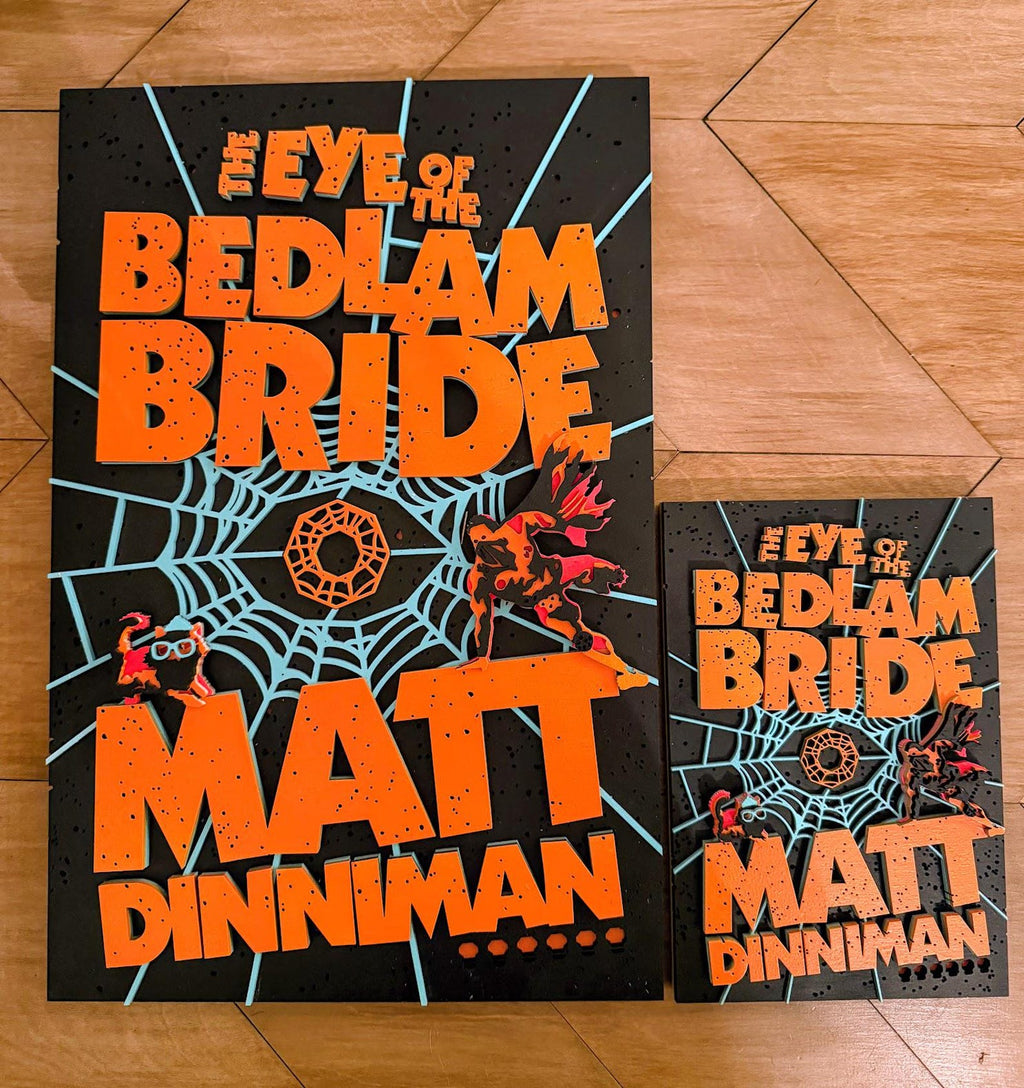 The Eye of the Bedlam Bride Cover Wall Art | Book 6 Decor | Layered Wood Sign | 3D Laser Cut Birch | Nerdy Gift | LitRPG