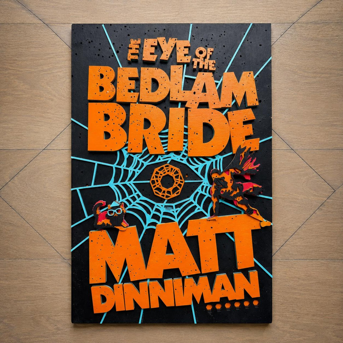 The Eye of the Bedlam Bride Cover Wall Art | Book 6 Decor | Layered Wood Sign | 3D Laser Cut Birch | Nerdy Gift | LitRPG
