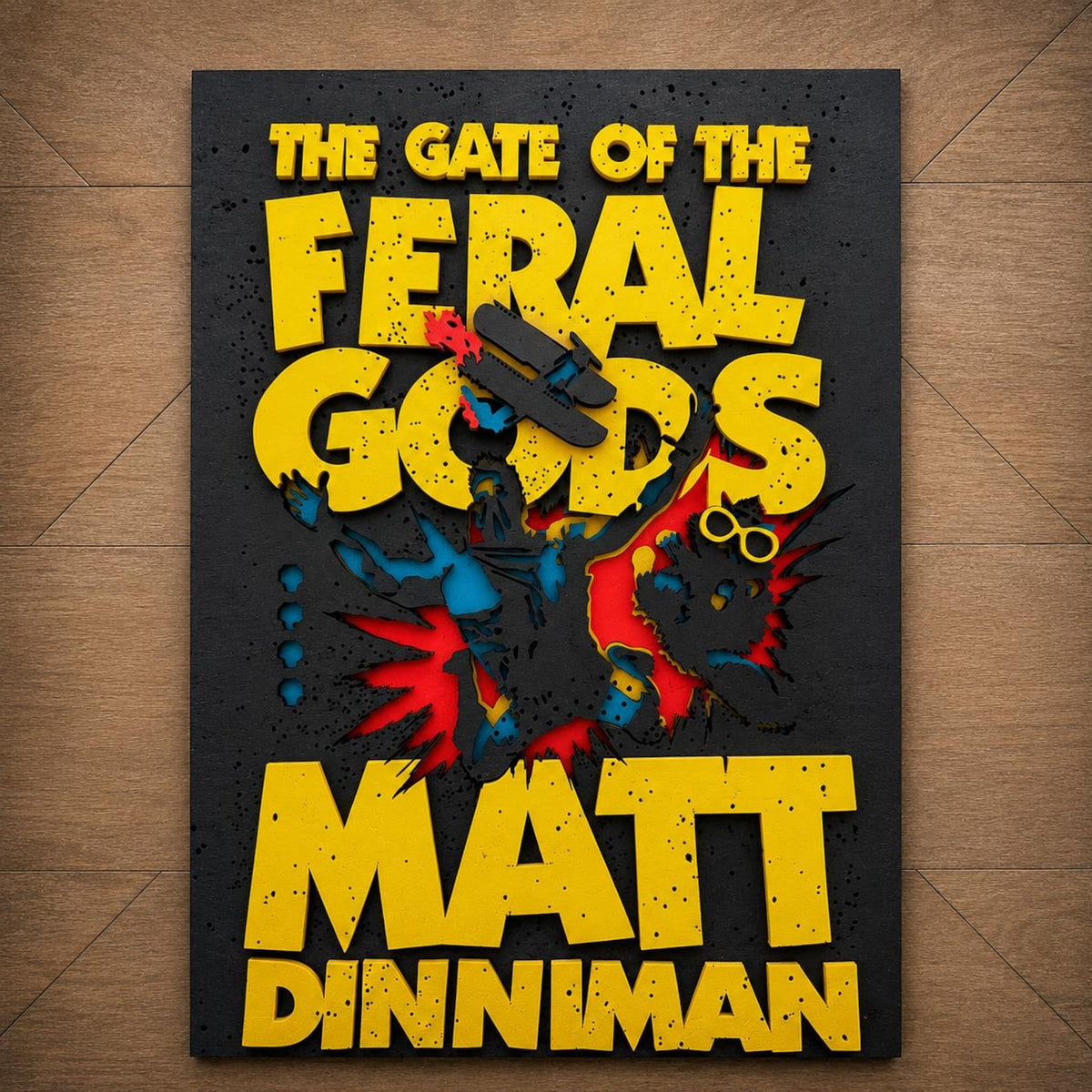 The Gate of the Feral Gods Cover Wall Art | Book 4 Decor | Layered Wood Sign | 3D Laser Cut Birch | Nerdy Gift | LitRPG