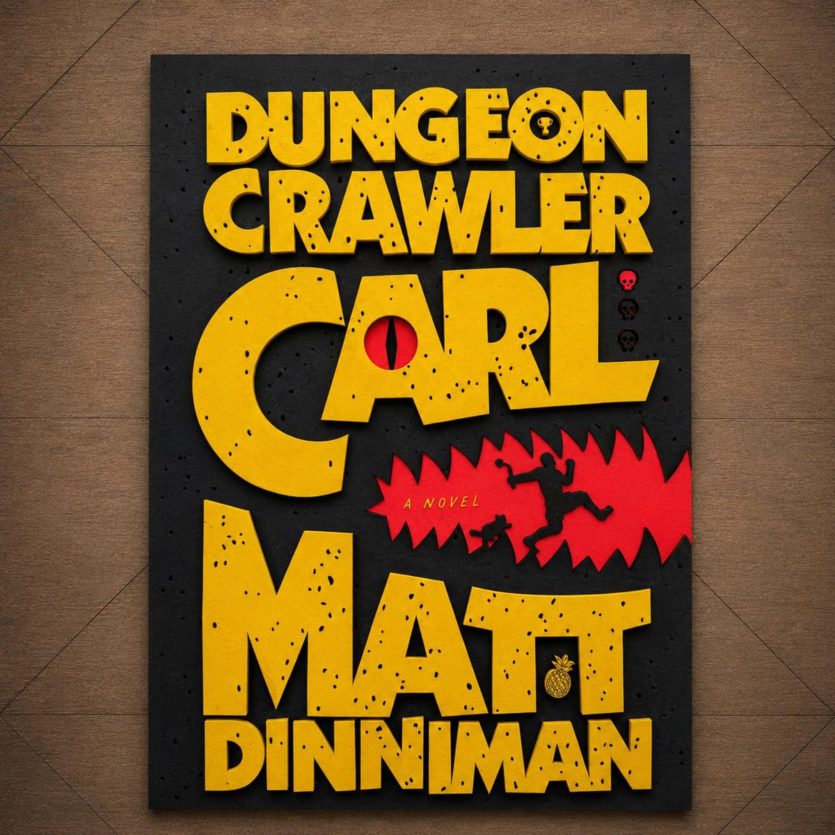 Dungeon Crawler Carl Book Cover Wall Art | Book 1 Decor | Layered Wood Sign | 3D Laser Cut Birch | Nerdy Gift | LitRPG